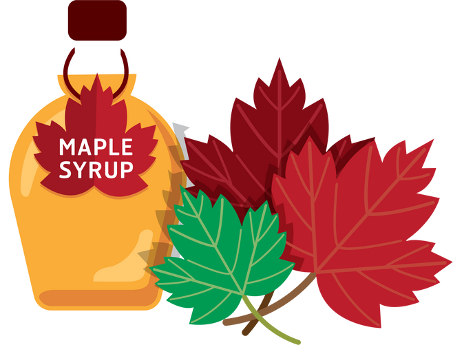 Canada maple syrup food symbol clipart png.