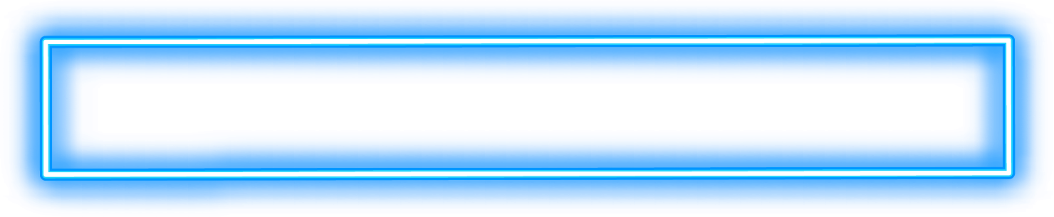 Blue Neon Frame Outline